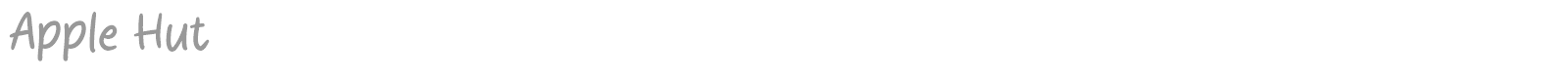 Apple Hut font preview